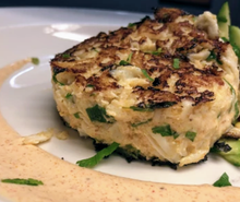 Load image into Gallery viewer, Six each (8 oz) Maryland Style Crab Cakes (Fresh not frozen) - Ready to Broil at Home!